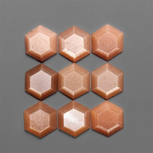 Peach Moonstone Hexagonal Step Cut
