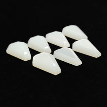 Step Cut White Moonstone Coffins Lot