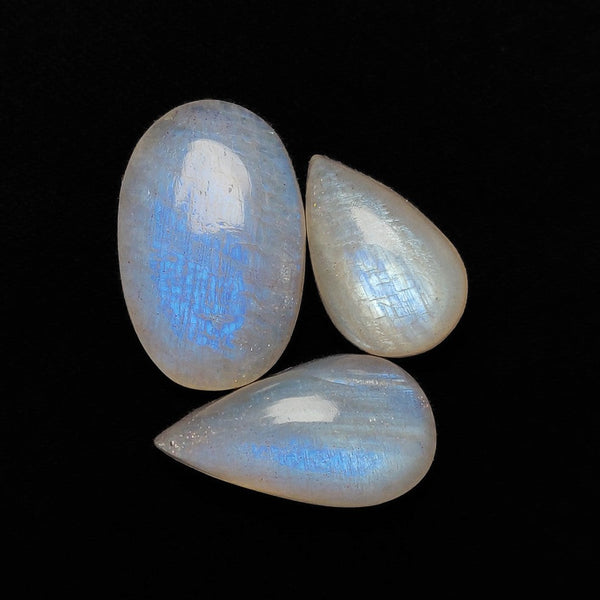 Rare Russian Belomorite Moonstone With Sunstone Inclusion Cabochons ot