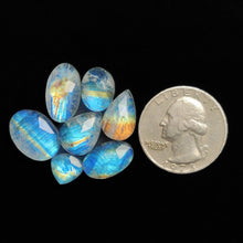 Rose Cut Rainbow Moonstone Doublets Lot