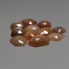 Rose Cut Peach & Grey Moonstone Lot