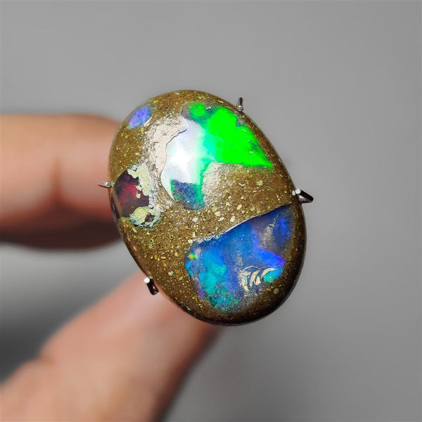 Ethiopian Welo Opal With Galaxy Inlay