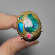 Ethiopian Welo Opal With Galaxy Inlay