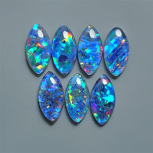Natural Australian Opal Doublets Lot (with Clear Himalayan Quartz)