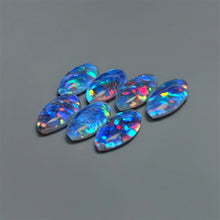 Natural Australian Opal Doublets Lot (with Clear Himalayan Quartz)