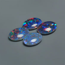 Natural Australian Opal Doublets Lot (with Clear Himalayan Quartz)