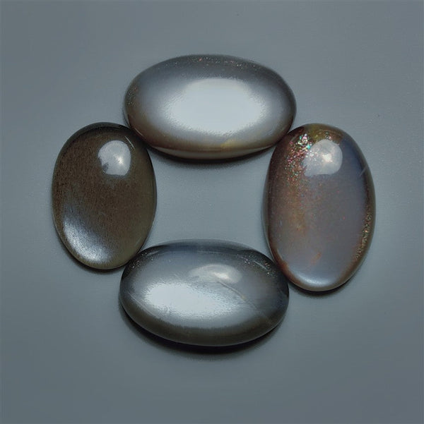 High Grade Black Moonstone Cabochons Lot (healing stone)