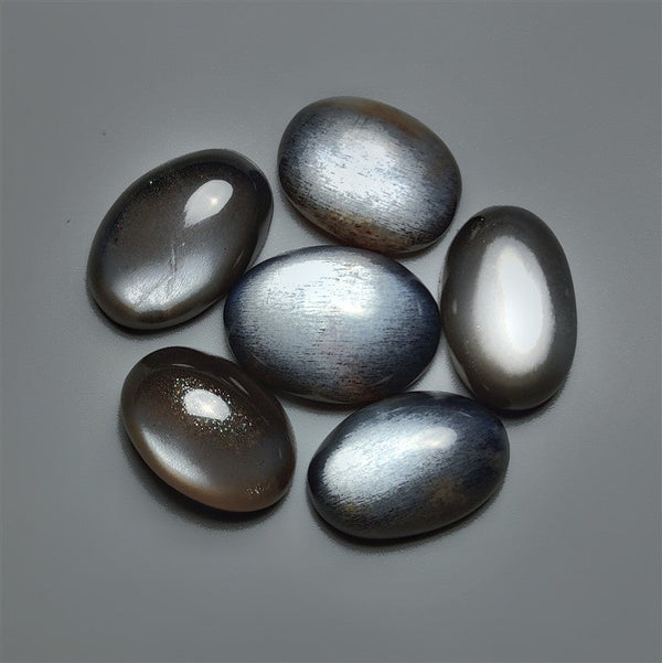 High Grade Black Moonstone Cabochons Lot (healing stone)