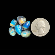 Rose Cut Crystal And Rainbow Moonstone Doublets Lot