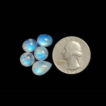 High Grade Rainbow Moonstone Cabochons Lot