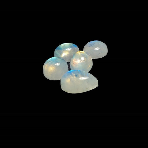 昭和レトロ Rainbow Stonewar 18cm&14cm 計8枚まとめ売 Rainbow Moonstone 1.85-6.35Cts. Smooth Mix AA Cabochons