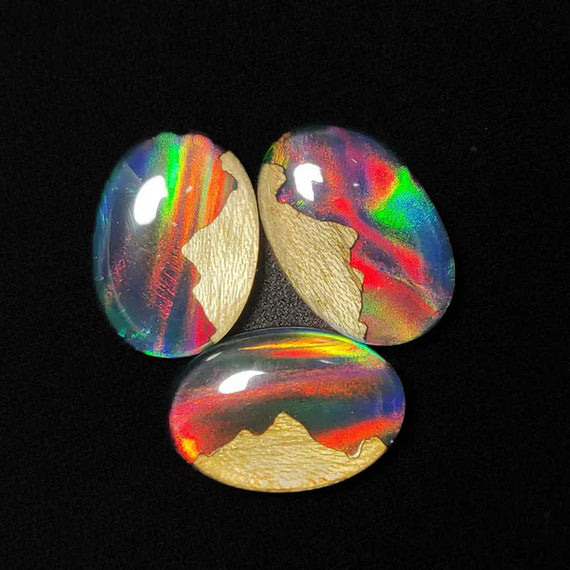 Mountain Aurora Opal Gemstone