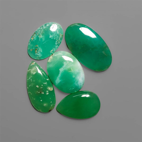 Gemmy Australian Chrysoprase Cabochons Lot