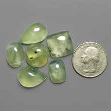 High Grade Gemmy Prehnite Cabochons Lot
