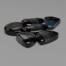 Labradorite Inlay In Black Onyx Cabochons Lot