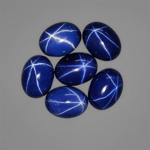 Linde Blue Star Sapphire Cabochons Lot (treated)