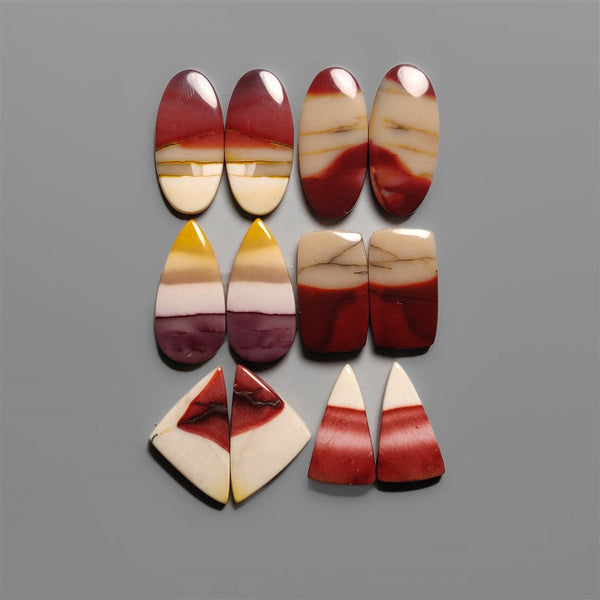 Bi-Color Mookaite Pairs Lot