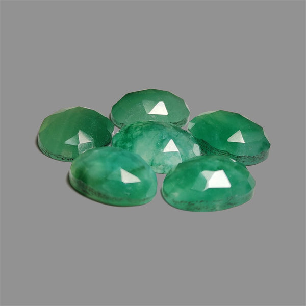 Rose Cut Gemmy Mtorolites Deep Green Lot