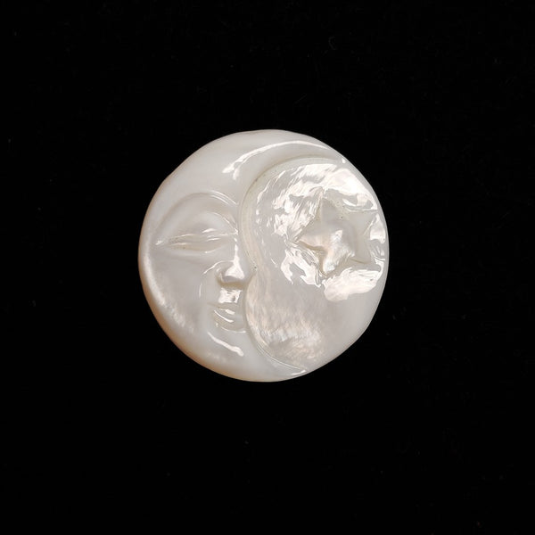 Mother Of Pearl Star Moonface Carving-4897 | Gemstone for sale