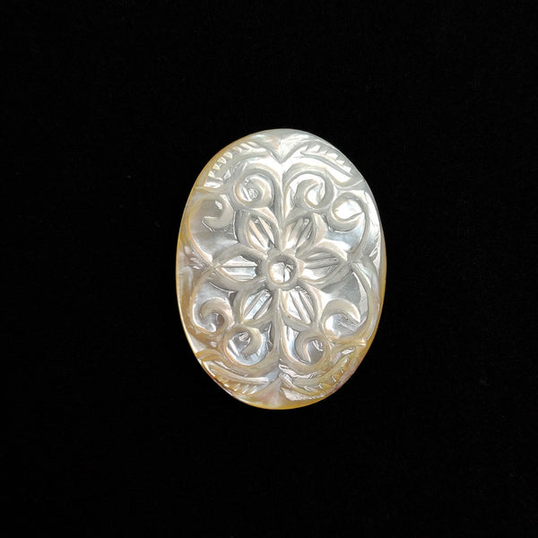 Mother Of Pearl Mughal Carving-4898 | Gemstone for sale