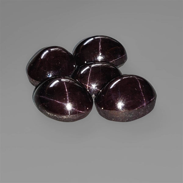 High Dome Star Garnet Cabochons Lot