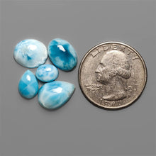Selected Larimar Small Cabochons Lot