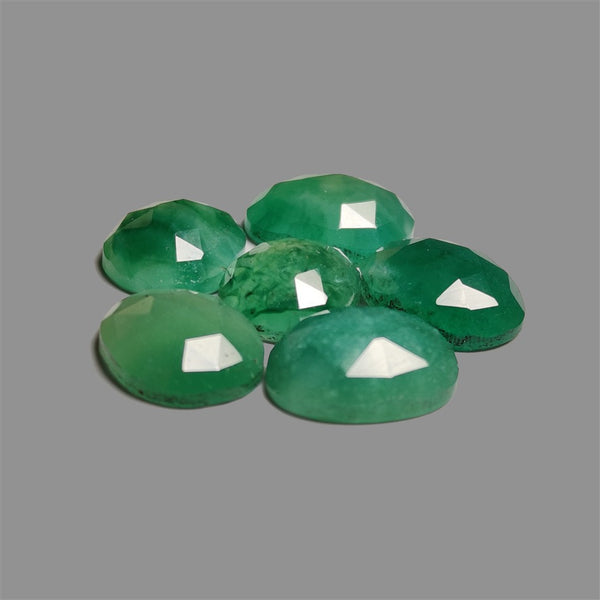 Rose Cut Gemmy Mtorolites Deep Green Lot