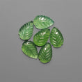 Handcarved Gemmy Serpentine Leaves Lot