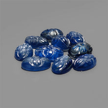 Flashy Blue Kyanite Mughal Carvings Lot