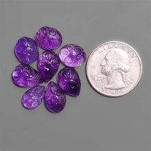 Handcarved Amethyst Mughal Carvings Lot