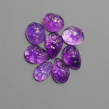 Handcarved Amethyst Mughal Carvings Lot