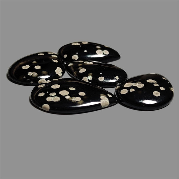 Black Obsidian Cabochons Lot