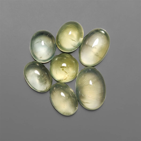 AAA Gemmy Prehnite Cabochons Lot