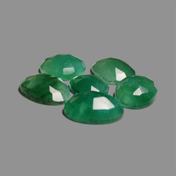 Rose Cut Gemmy Mtorolites Deep Green Lot