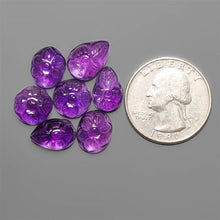 Handcarved Gemmy Amethyst Mughal Carvings Lot