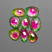 Rose Cut Glass Lot (watermelon tourmaline look-alike)