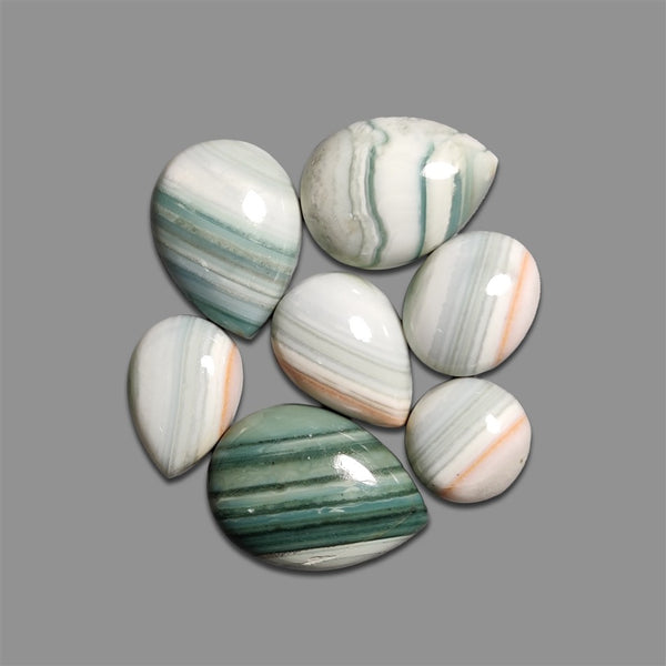 Saturn Chalcedony Cabochons Lot-4917 | Gemstone for sale