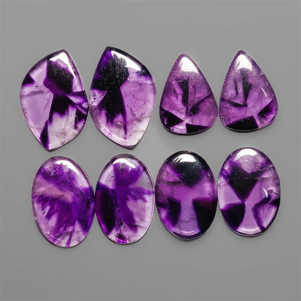 Selected Trapiche Amethyst Pair Lot