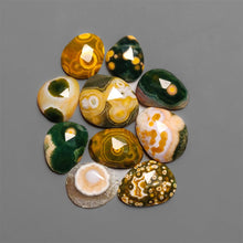 Rose cut Orbicular Ocean Jasper Lot
