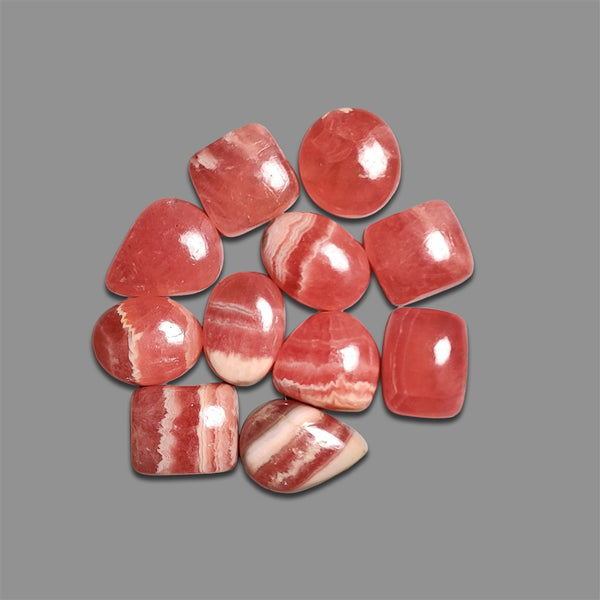 Gemmy Rhodochrosite Cabochons Lot-4922 | Gemstone for sale