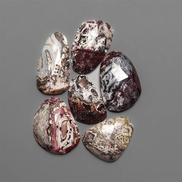 Rose Cut Crazy Lace Agates Lot