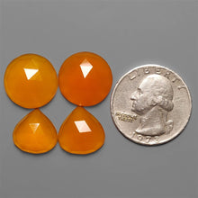 Rose Cut Carnelian Agate Pair Lot