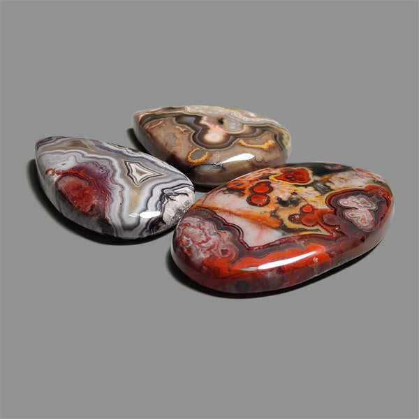 Crazy Lace Agate Cabochons Lot