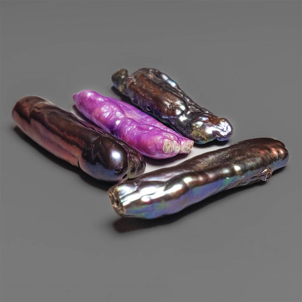 Raw Dark Biwa Pearls Lot