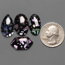 Paua Shell Inlay Doublet Cabochons Lot