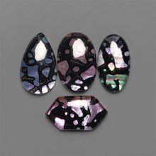 Paua Shell Inlay Doublet Cabochons Lot