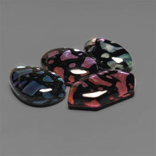 Paua Shell Inlay Doublet Cabochons Lot