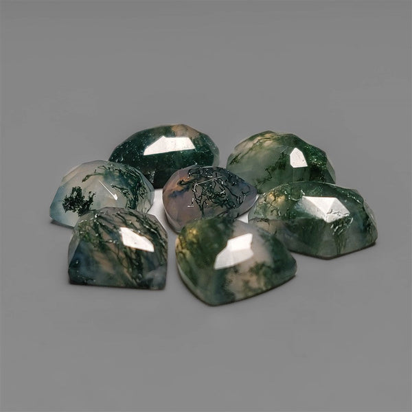 Rose Cut Moss Agates Lot