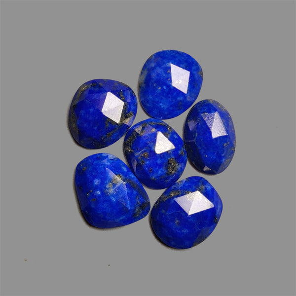 Rose Cut Lapis Lazuli With Pyrite Inclusions Lot-4856 | Gemstone for sale