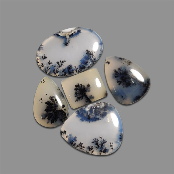 Scenic Dendritic Opal Cabochons Lot-4938 | Gemstone for sale